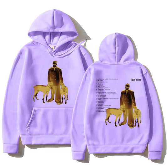 Myke Towers Lyke Mike Album Hoodie Purple