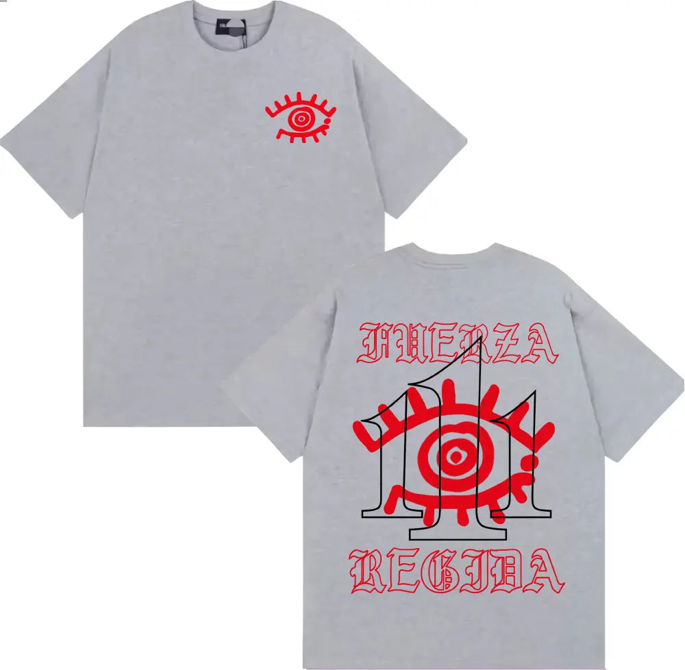 Fuerza Regida 111XPANTIA Album T-Shirt – Gray