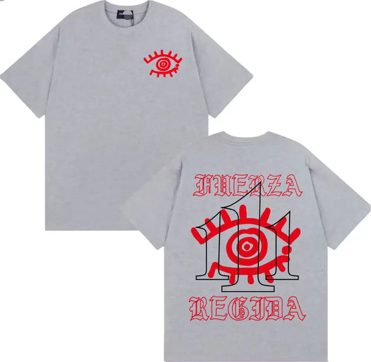 Fuerza Regida 111XPANTIA Album T-Shirt – Gray