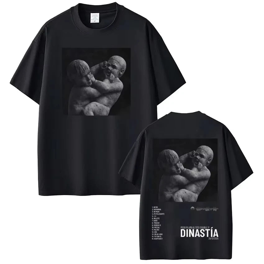 Peso Pluma & Tito Double P Dinastía T-Shirt - Black