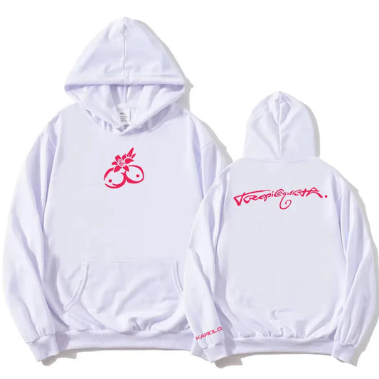 Karol G "Tropicoqueta" Hoodie – White