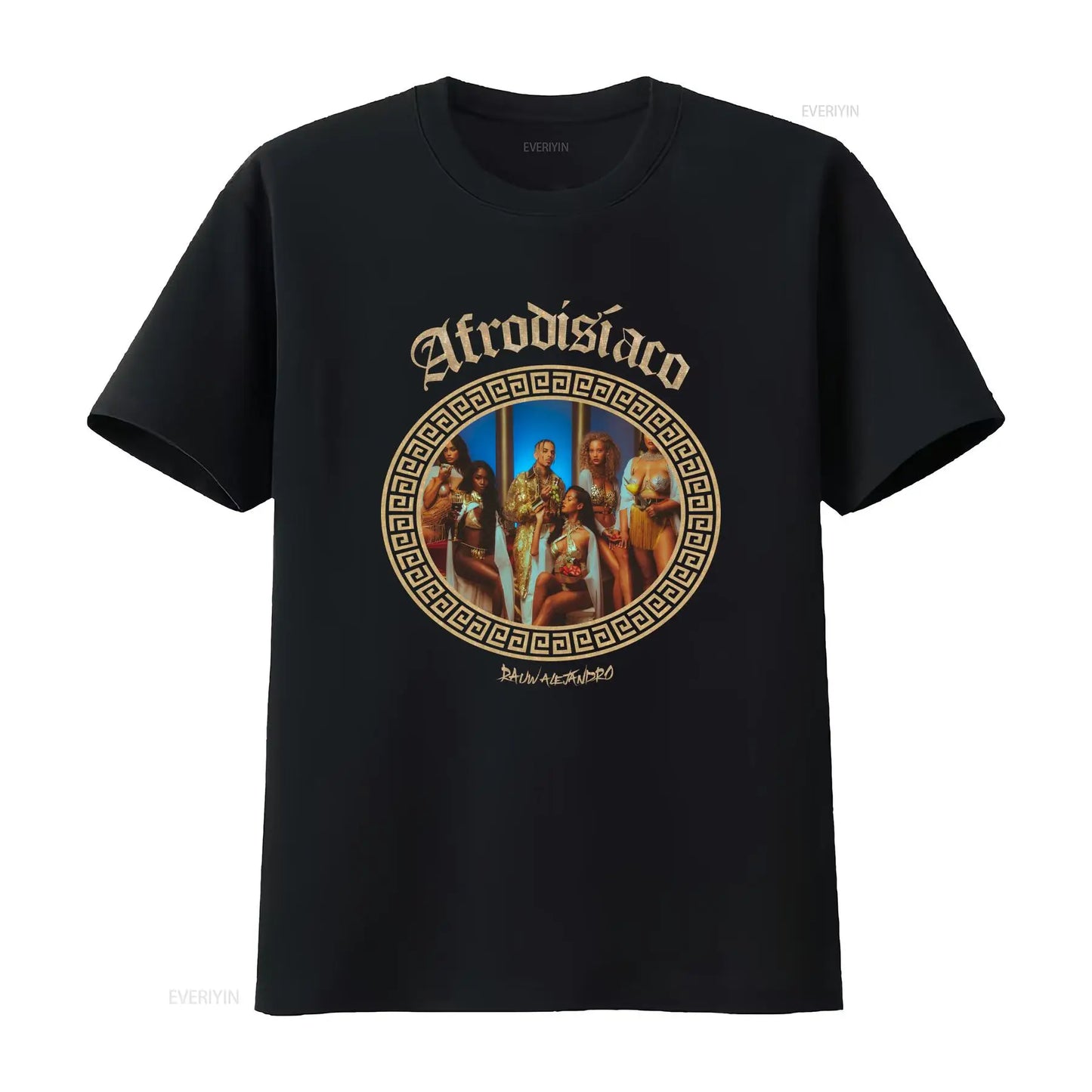 Rauw Alejandro “Afrodisíaco” Album Cover T-Shirt – Black