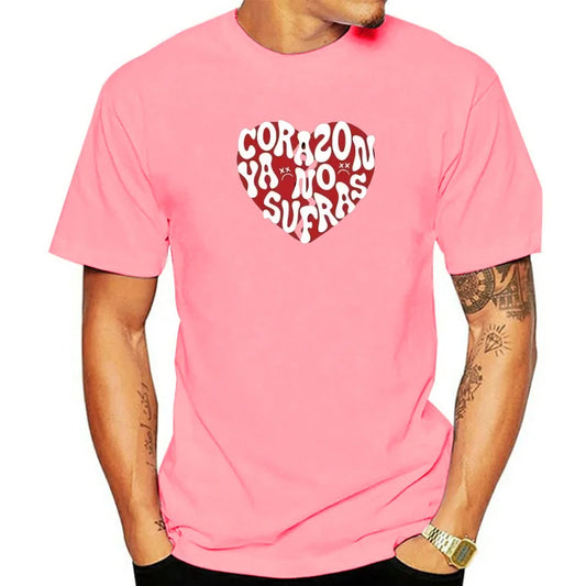 Junior H Corazón Ya No Sufras T-Shirt – Pink