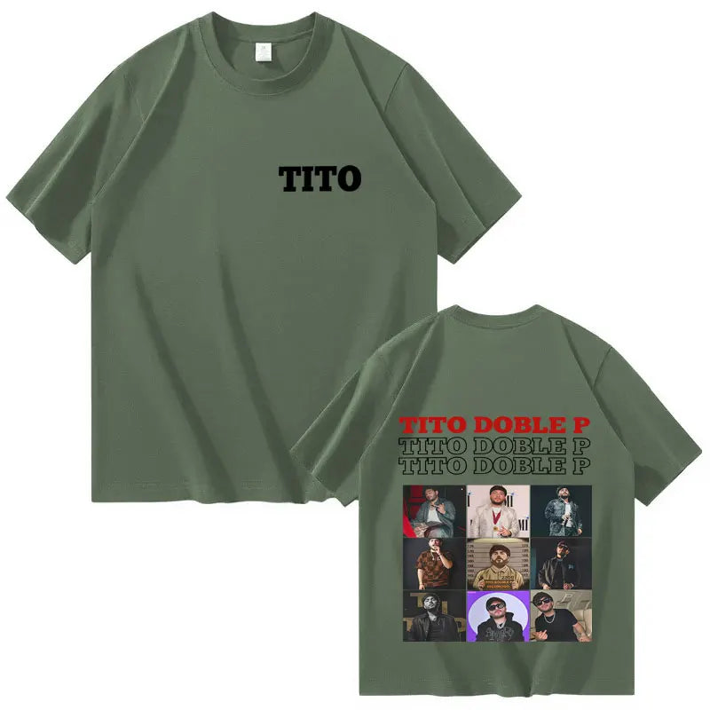 Tito Double P Trendy Album T-Shirt – Army Green