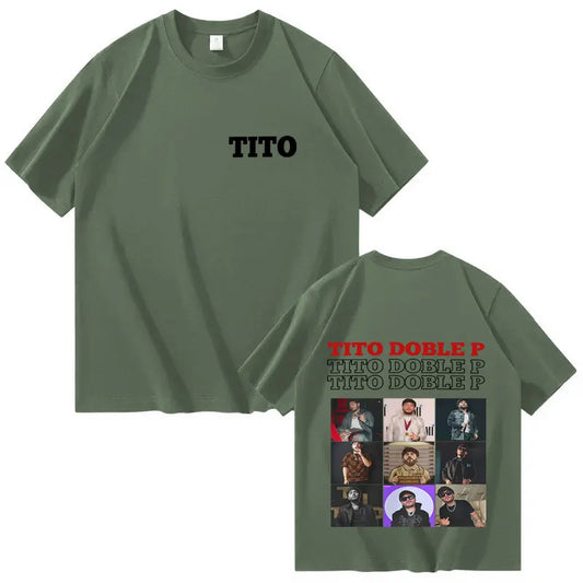 Tito Double P Trendy Album T-Shirt – Army Green