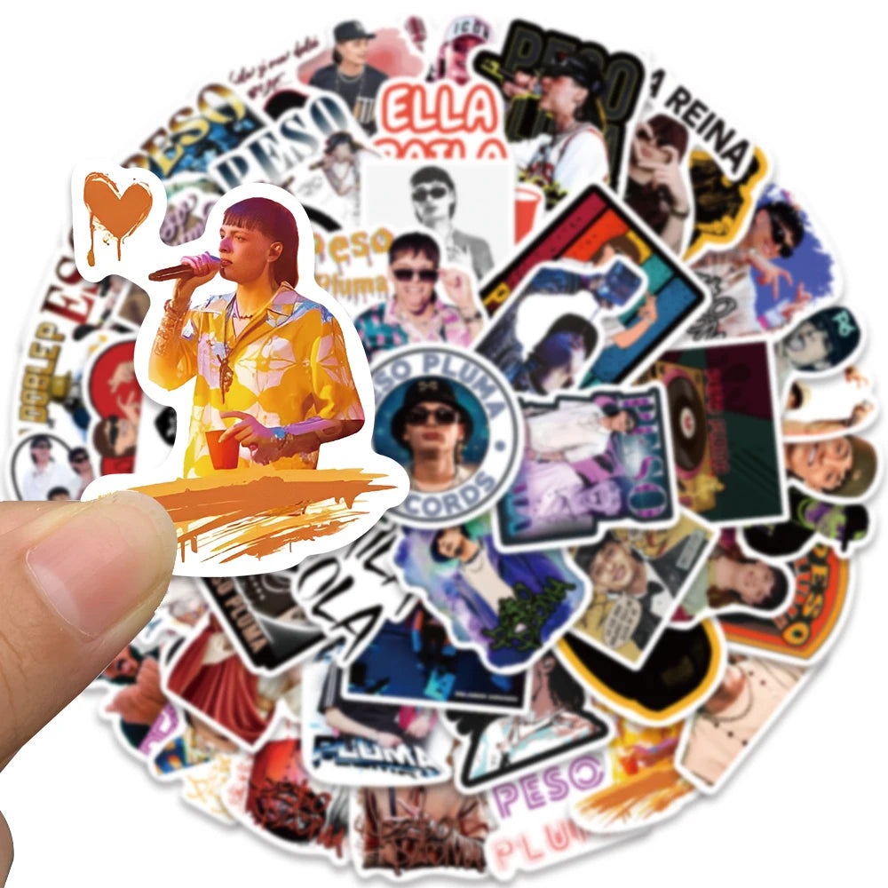 50 PCS Peso Pluma Funny Stickers Graffiti Waterproof Decals