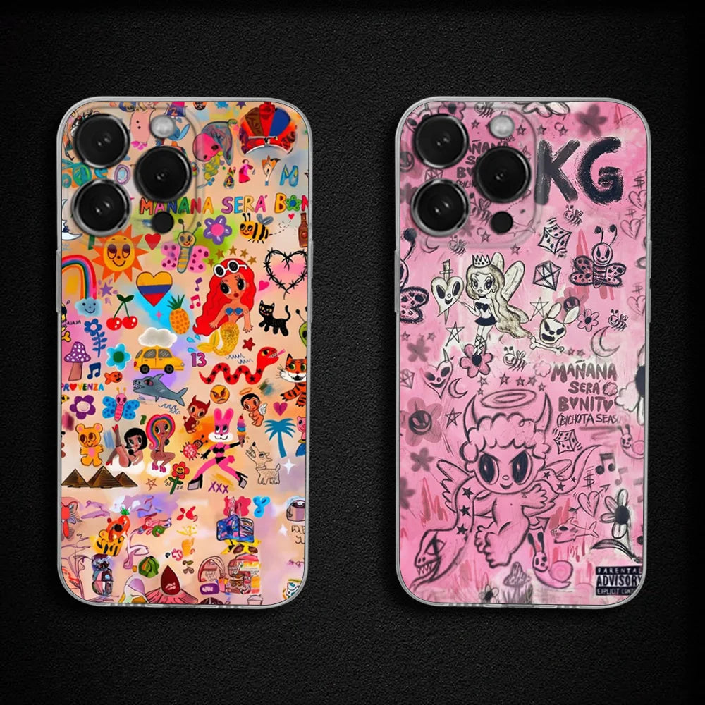 Karol G iPhone Case – Mañana Será Bonito Painted Heart