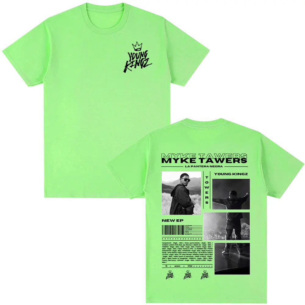 Myke Towers LA PANTERA NEGRA T-Shirt Green