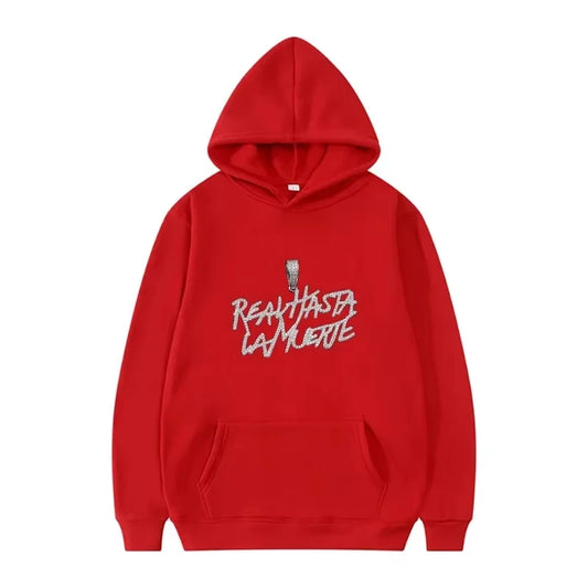 Anuel AA Diamond Chain Hoodie - red