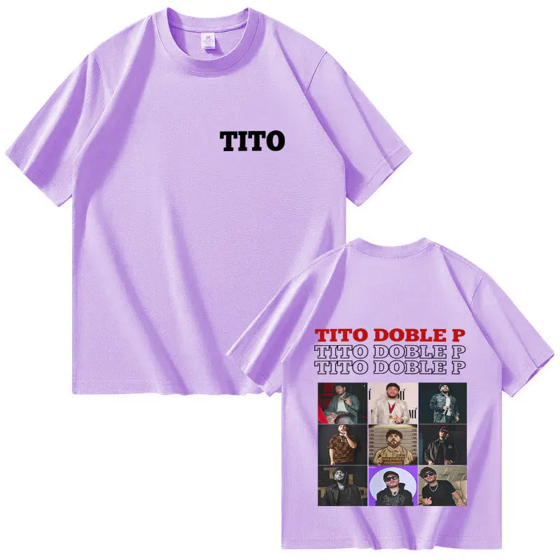 Tito Double P Trendy Album T-Shirt – Purple