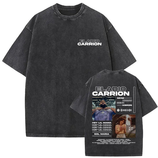 Eladio Carrión Sol María Visual T-Shirt – Hey Lil Mama Edition (Black)