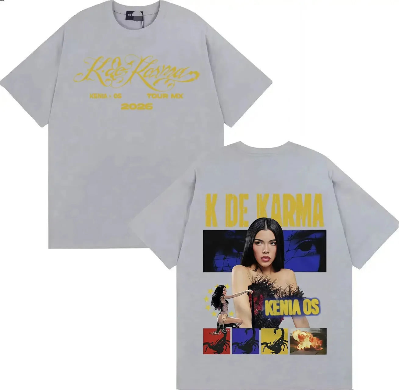 Kenia OS K de Karma Album T-Shirt - Gray