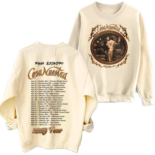 Rauw Alejandro Sweatshirt – Cosa Nuestra Beige