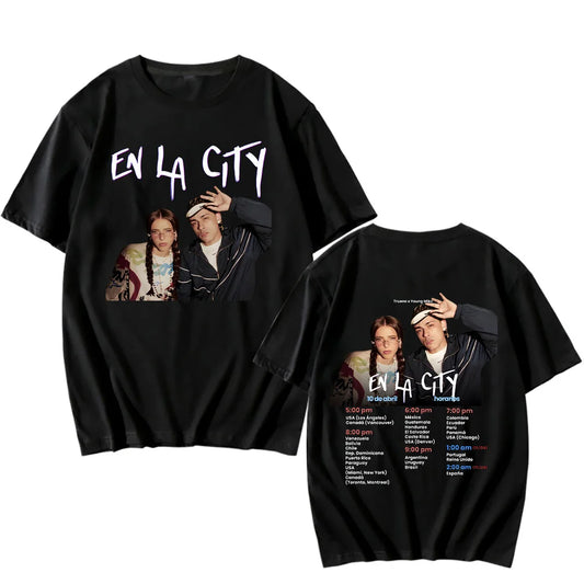 Trueno & Young Miko “EN LA CITY” T-Shirt – Black