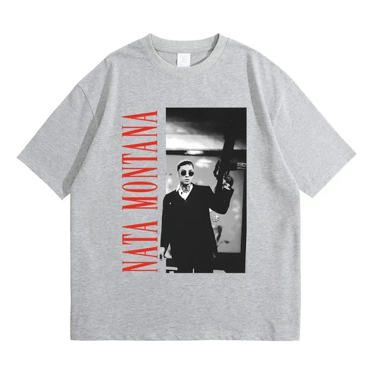 Natanael Cano Nata Montana T-Shirt – Gray