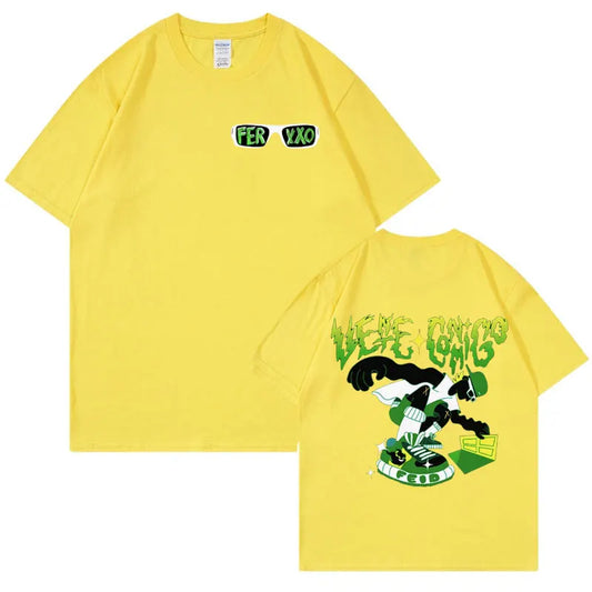 Feid “Le Me Chimbo” Superhero T-Shirt – Yellow