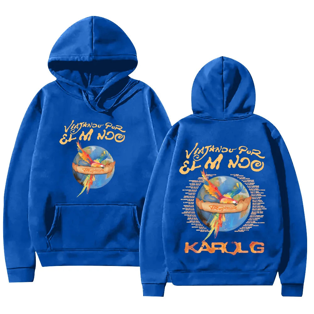 Karol G Tropitour Hoodie - Blue