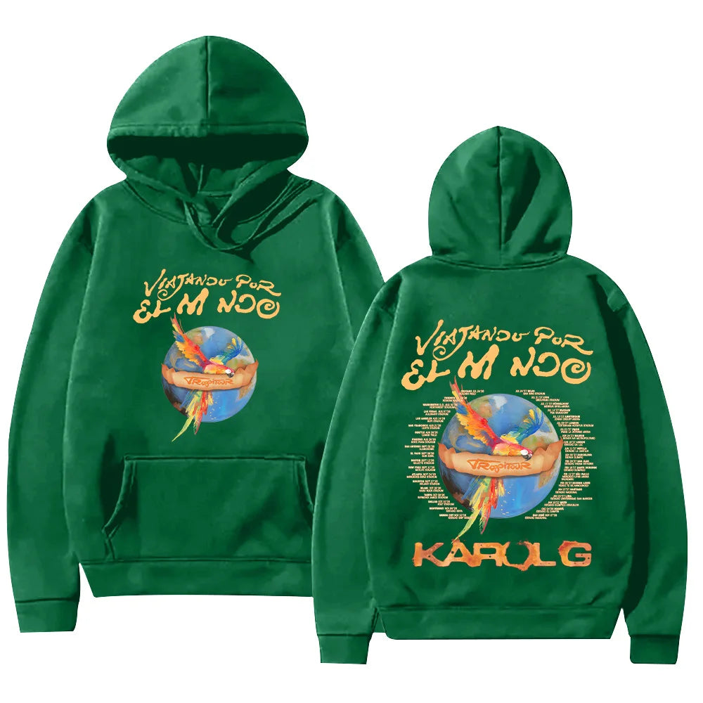 Karol G Tropitour Hoodie - Dark Green