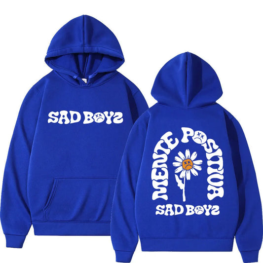 Junior H Sad Boyz “Mente Positiva” Hoodie – Blue