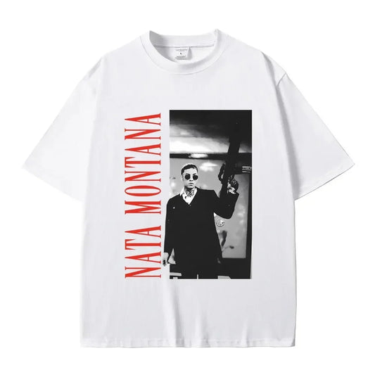 Natanael Cano Nata Montana T-Shirt – White