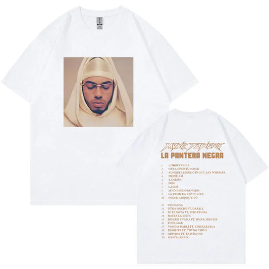 Myke Towers La Pantera Negra Tracklist T-Shirt – White
