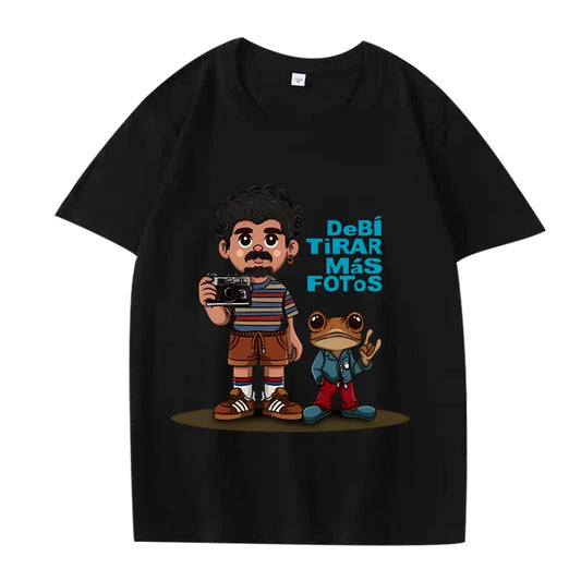 Bad Bunny “Debí Tirar Más Fotos” Cartoon T-Shirt – Black
