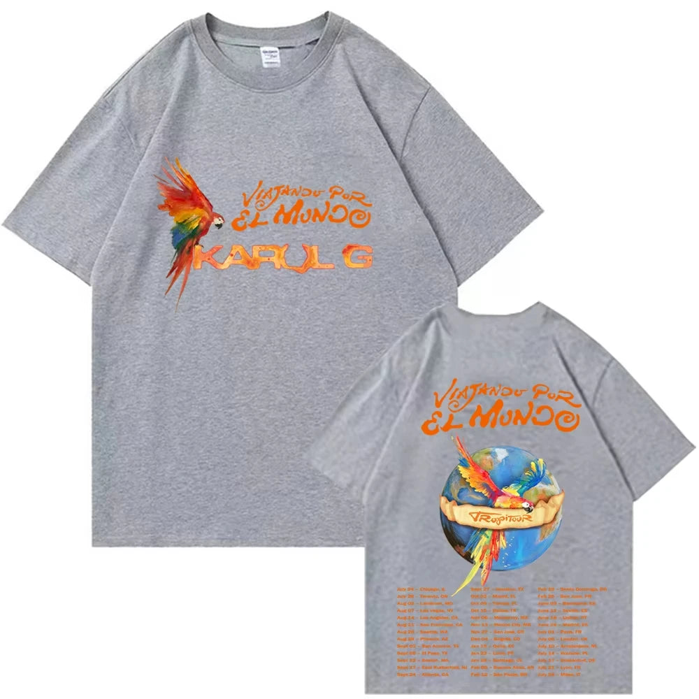 Karol G Tropitour 2026 T-Shirt - Gray