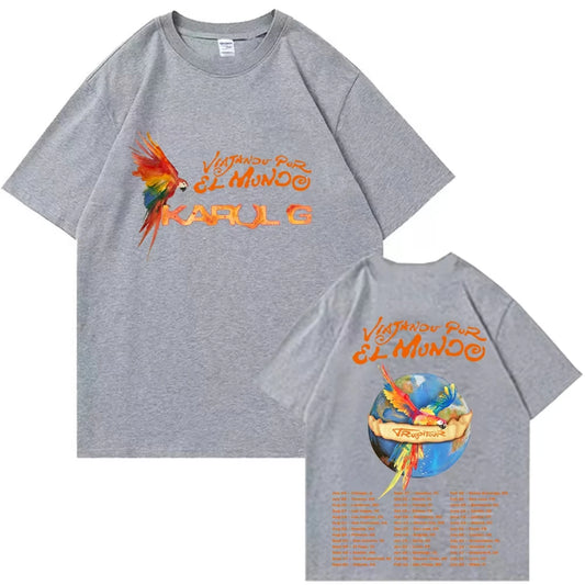 Karol G Tropitour 2026 T-Shirt - Gray