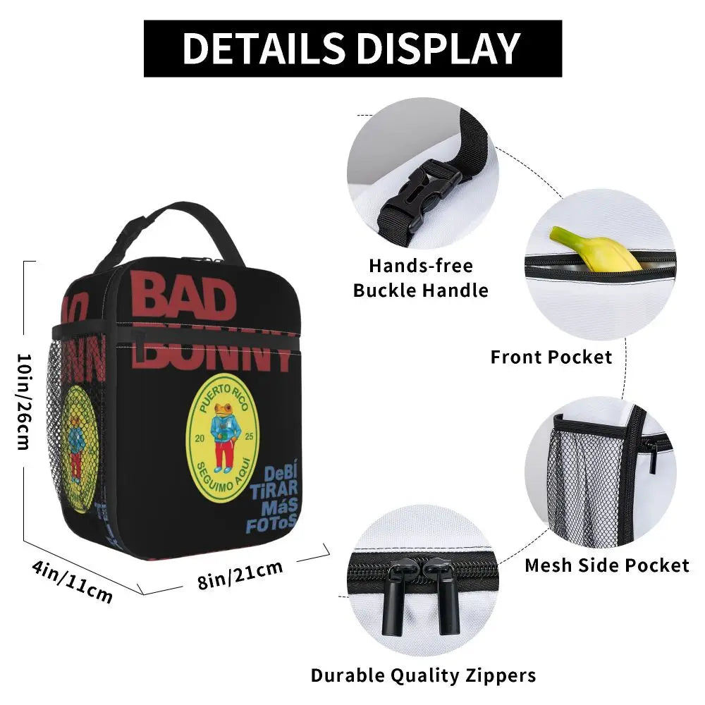 Lunch Bag DTMF – Bad Bunny “Puerto Rico 2025 Seal"