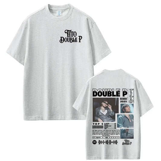 Tito Double P Incomodo Tour 2025 Gray T-Shirt