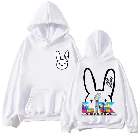 Bad Bunny Bowl 2026 Halftime Show hoodie - white