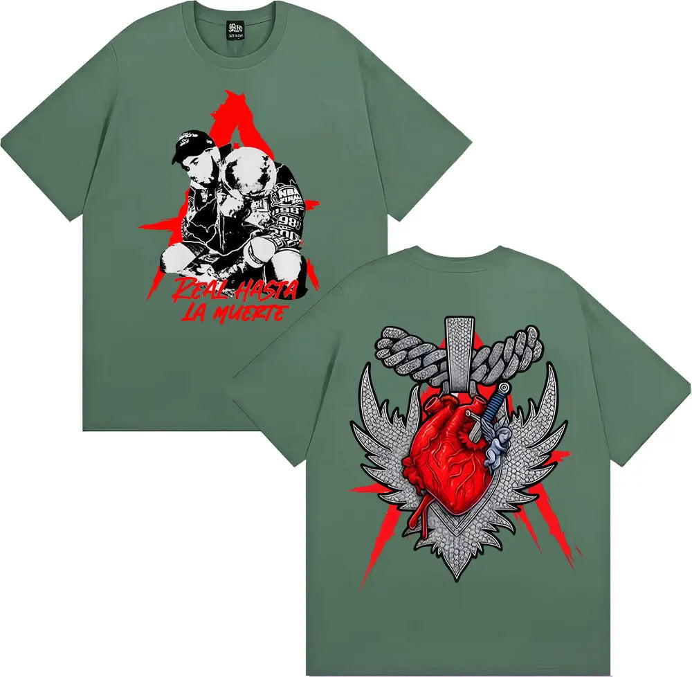 Anuel AA Real Hasta La Muerte World Tour T-Shirt – Green