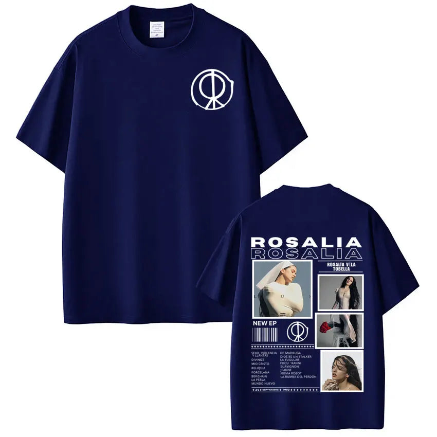 Rosalía LUX Album Tour 2025 T-Shirt – Navy Blue