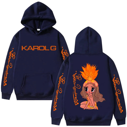 Karol G Tropicoqueta Hoodie – Navy Blue