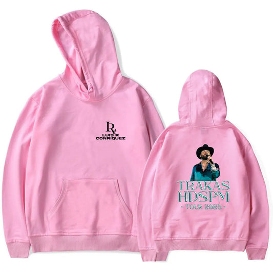 Luis R Conriquez Trakas HDSPM Tour 2025 Pink Hoodie