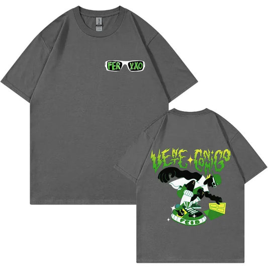 Feid “Le Me Chimbo” Superhero T-Shirt – Dark Grey