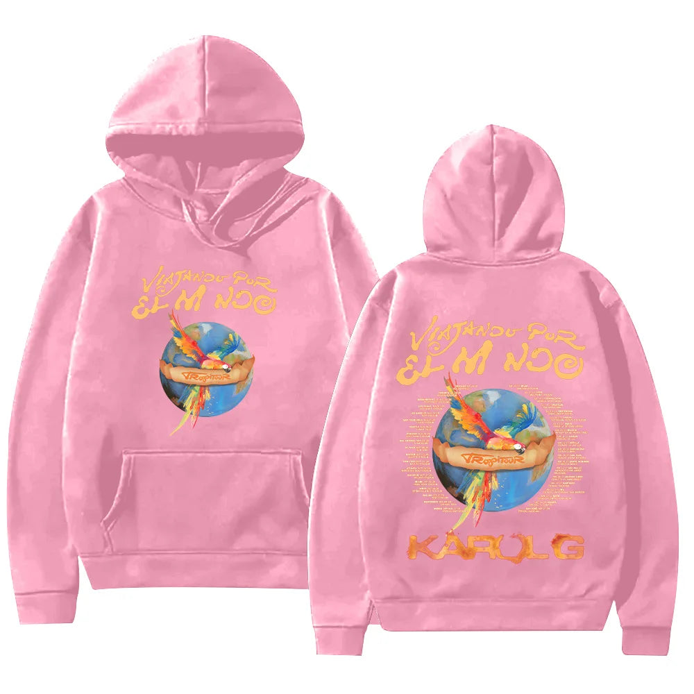 Karol G Tropitour Hoodie - Pink