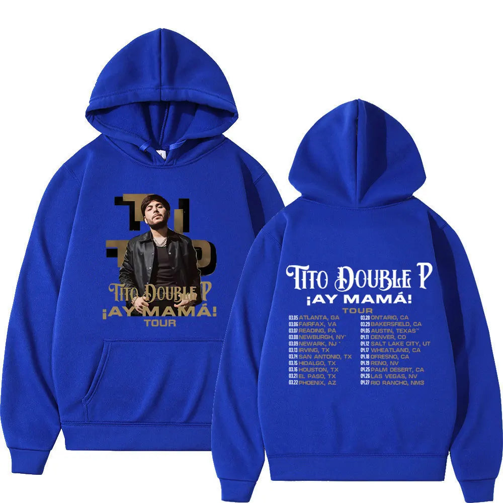 Tito Double P Ay Mamá Tour Hoodie – Blue
