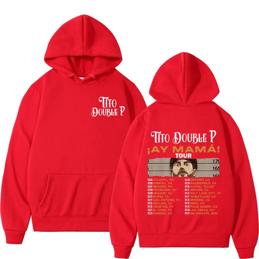 Tito Double P Ay Mamá Tour Hoodie – Red
