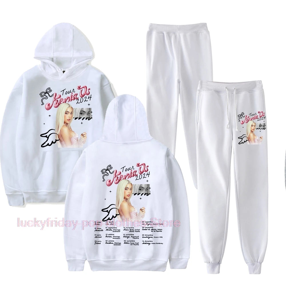 Kenia Tours Hoodie & Pants Sets – White