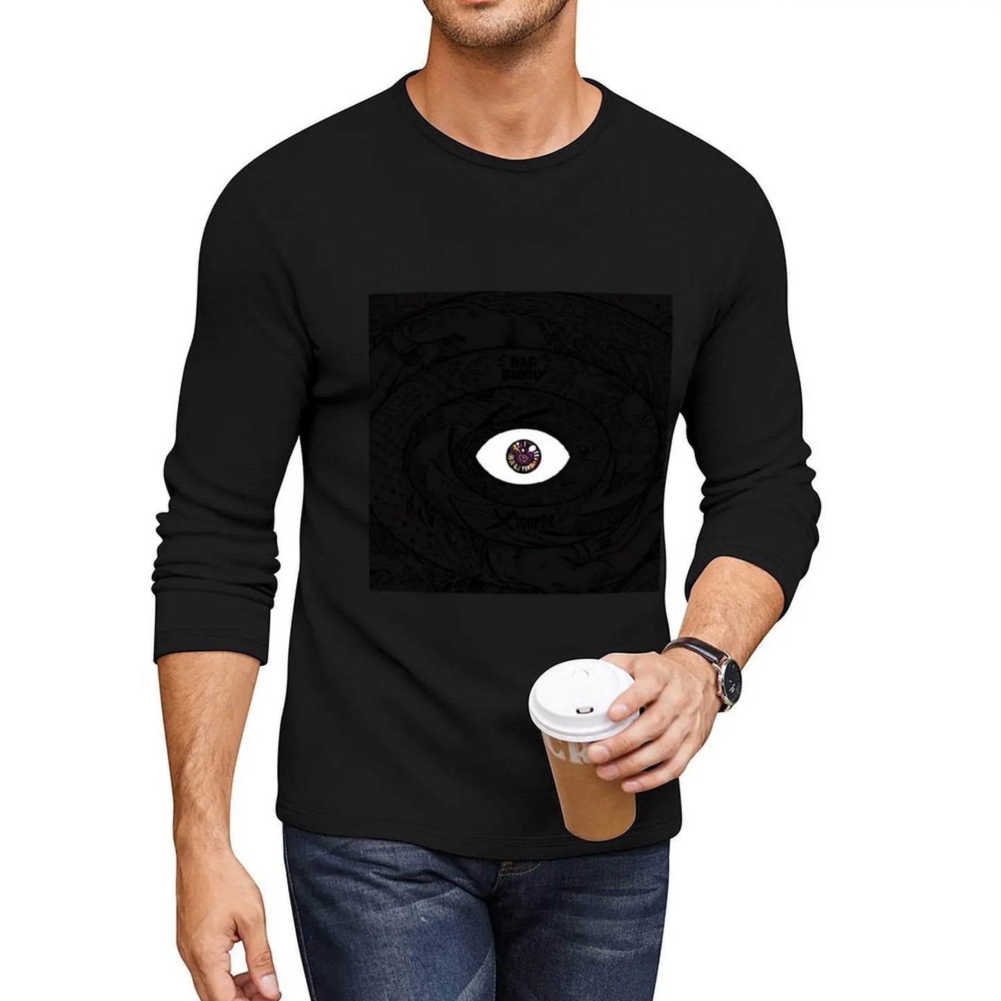 Bad Bunny x 100PRE Long T-Shirt – Black