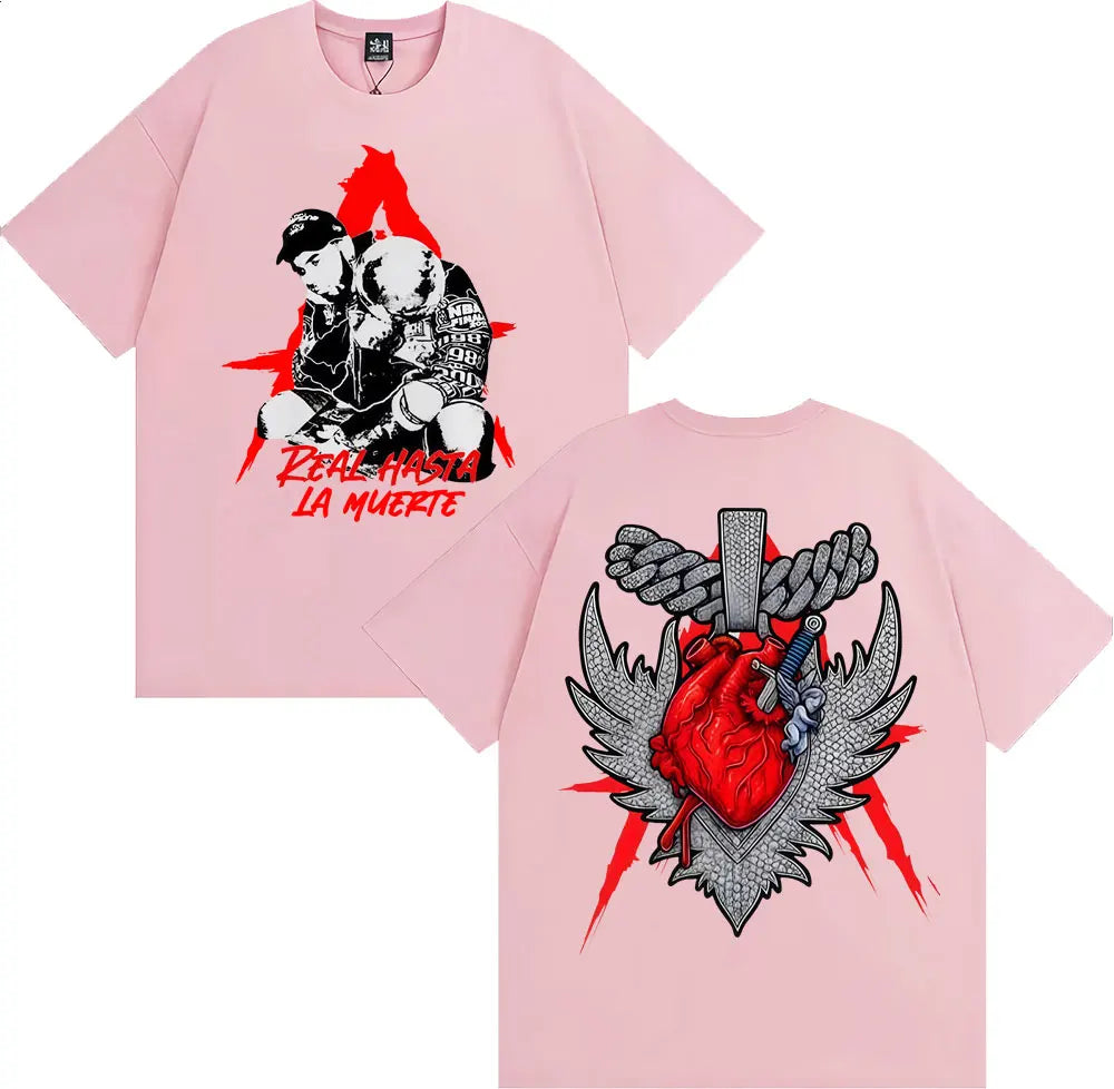 Anuel AA Real Hasta La Muerte World Tour T-Shirt – Pink