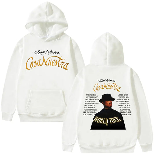Rauw Alejandro Cosa Nuestra World Tour Hoodie - White