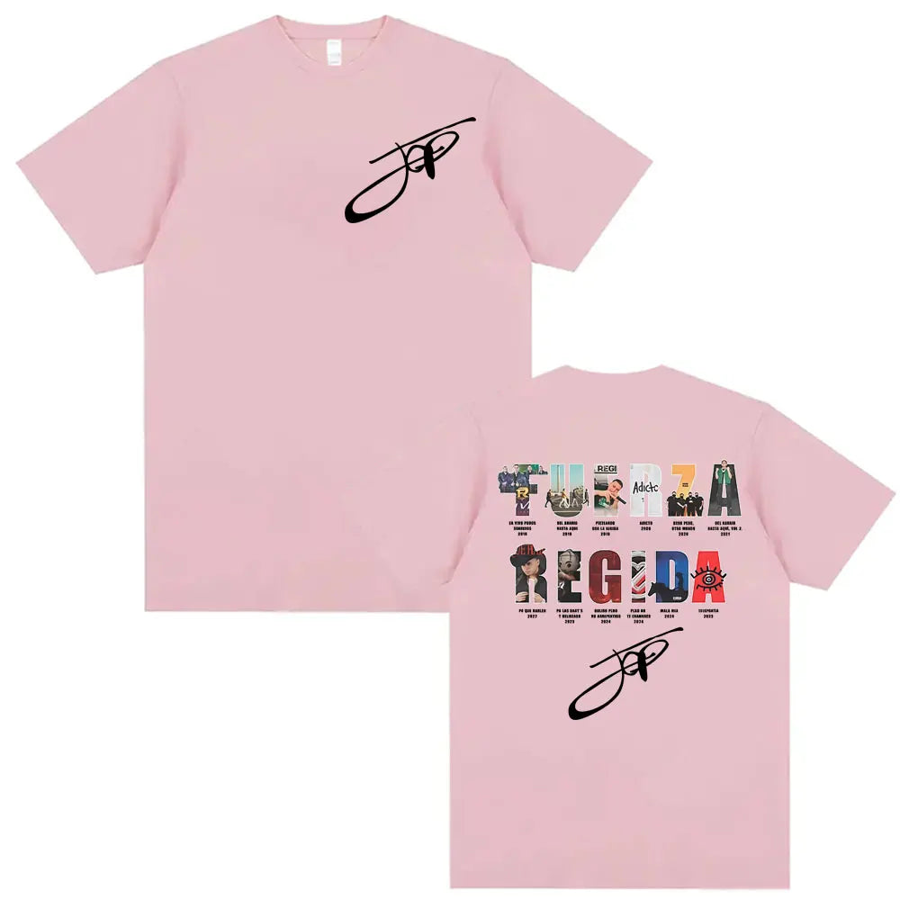 Rapper Fuerza Regida Album Tour T-Shirt (Pink)