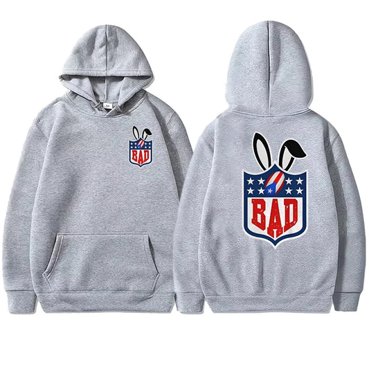 Bad Bunny Super Bowl LX Hoodie – Gray