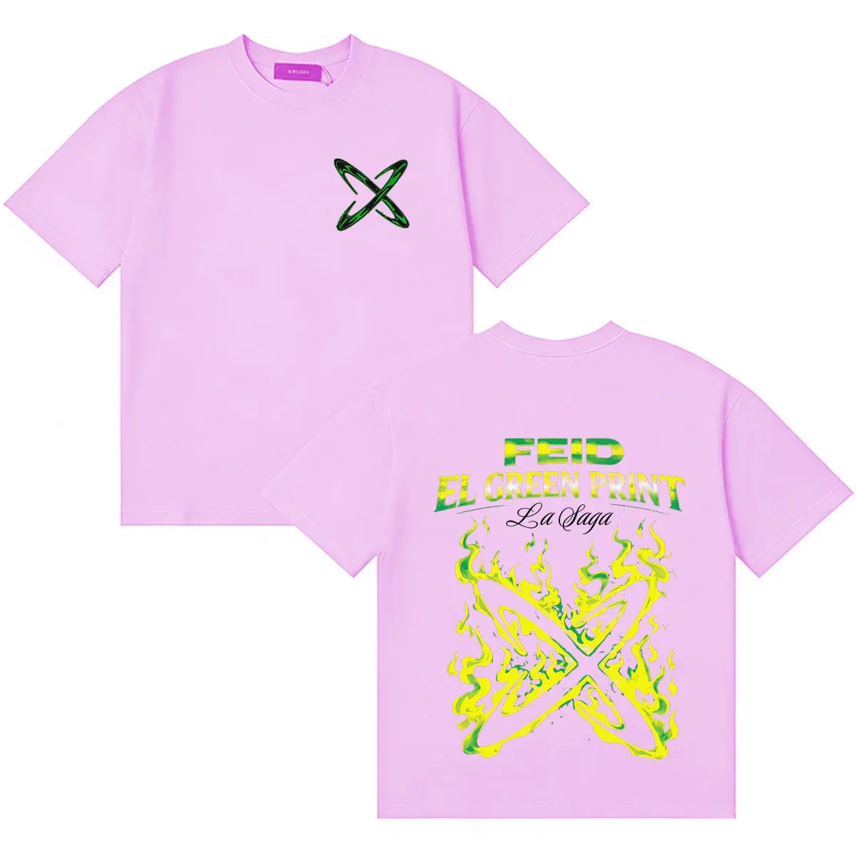 Feid EL GREEN PRINT: La Saga Neon X T-Shirt
