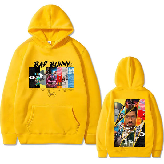 Bad Bunny All Album Hoodie – Yellow