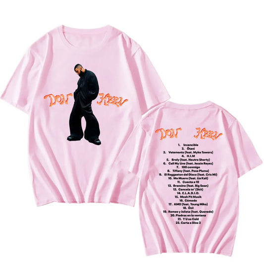 Pink DON KBRN T-Shirts – Singer Eladio Carrión