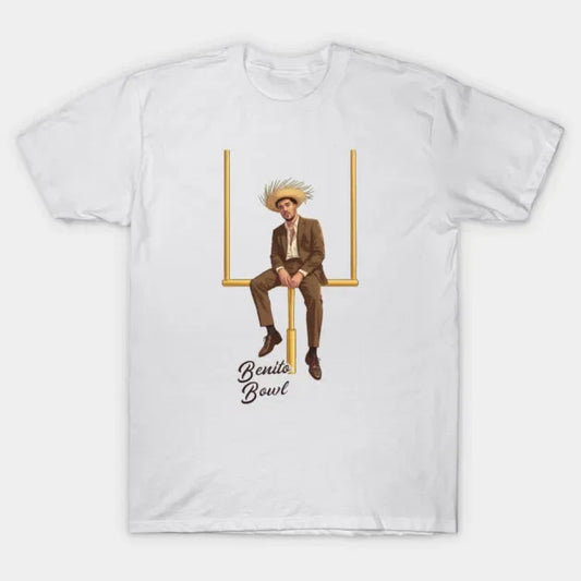 Bad Bunny Goalpost Graphic T-Shirt White