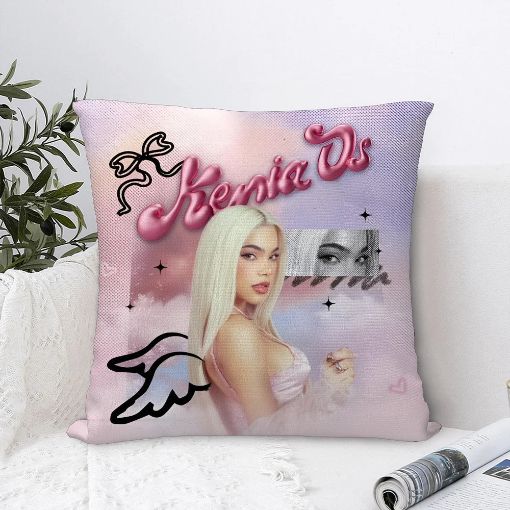 Kenia OS Pink Aura Tour 2024 Throw Pillow